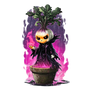 Sprouted Garlic Warlock Dark Fantasy Mage sticker