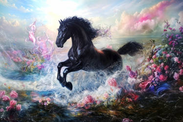 Dream Horse - Oil Painting Art
