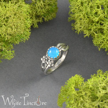 Silver ring Spring melody with miniature flowers by JuliaKotreJewelry on  DeviantArt