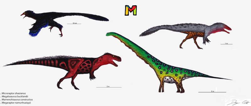 The Dinosaur Alphabet: M