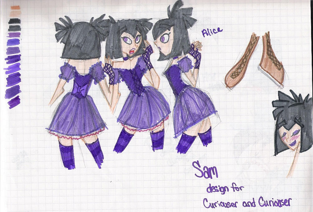 Sam - Character Design X3 by stickynotelover on DeviantArt