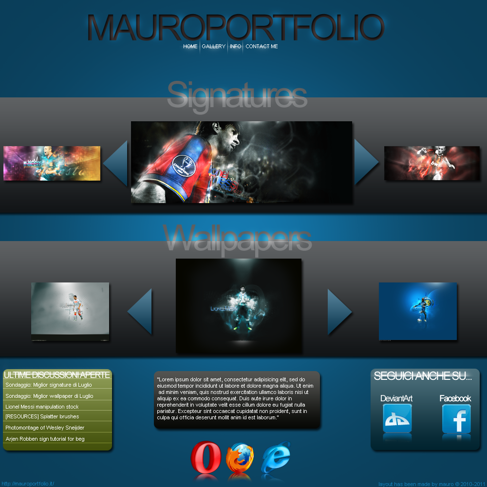 Layout by maurodesign2010 on DeviantArt