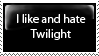 Like and Hate Twilight Stamp by FallenAngelAerith