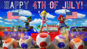 Happy 4th of July with Princess Peach!