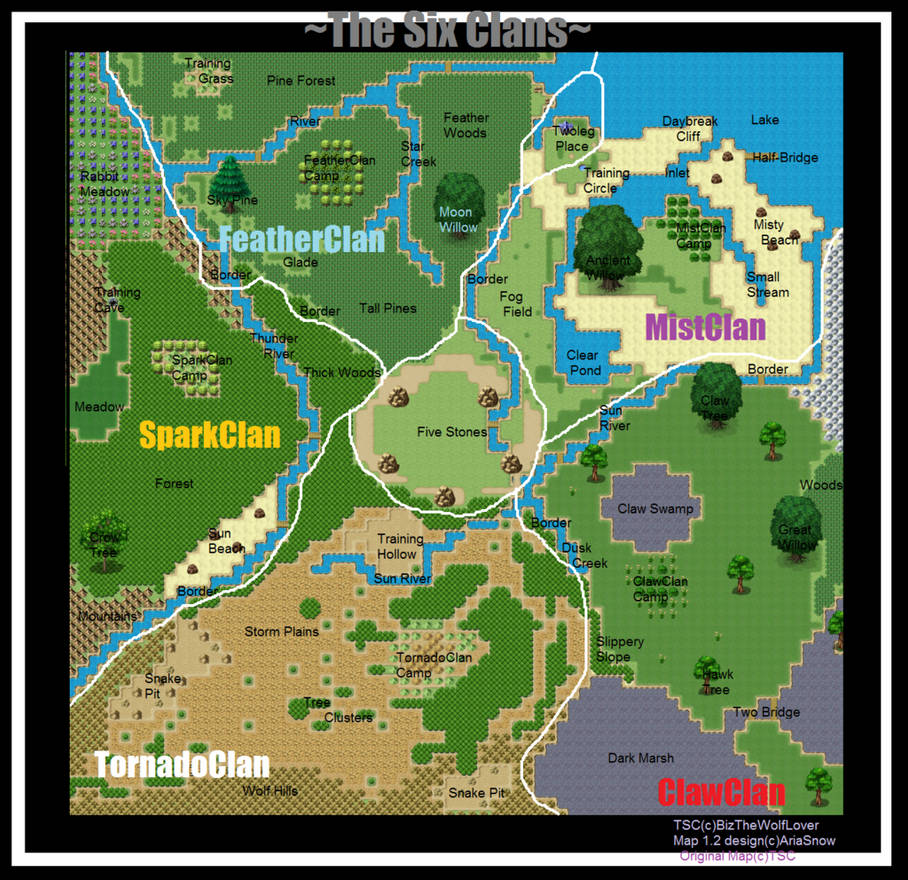 SCA Map by AriaSnow by BizTheWolfLover on DeviantArt