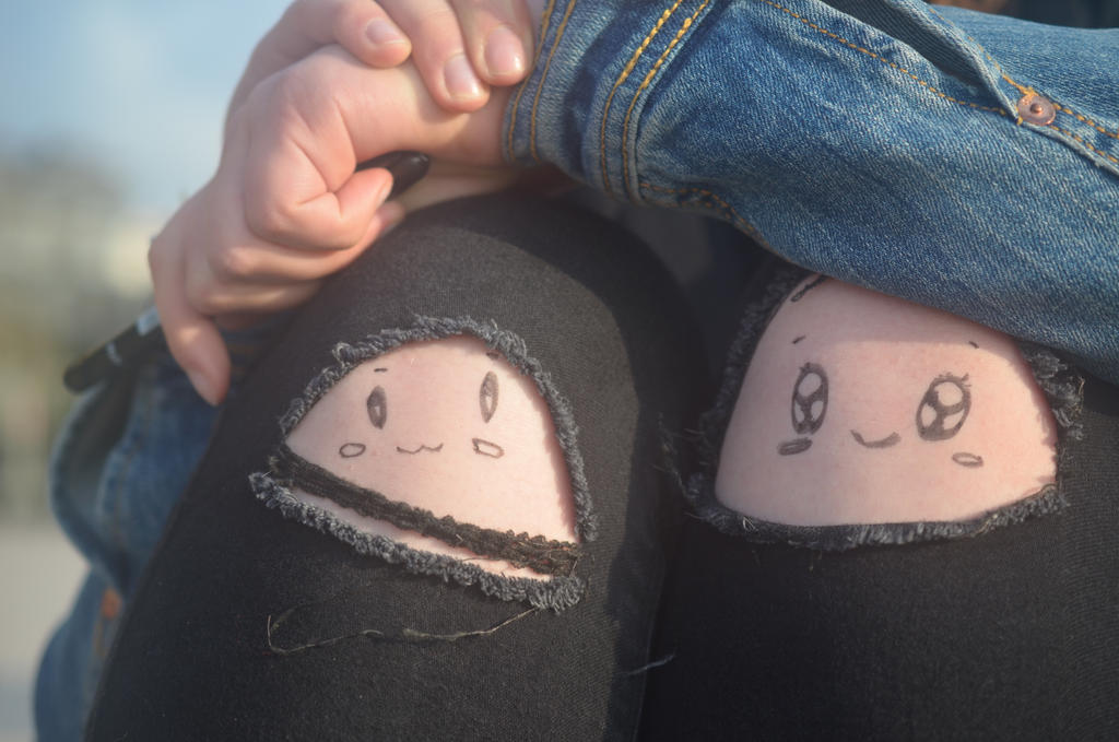 Deviantart Knees smiling knees by fredmik on DeviantArt