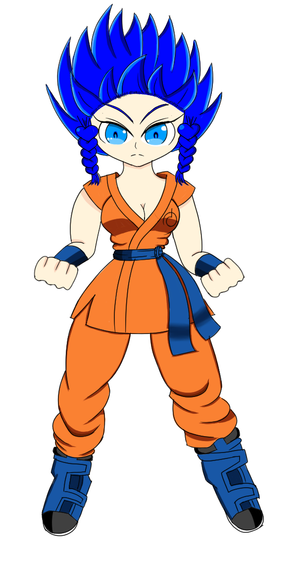 Super Saiyan Blue Kioko!?