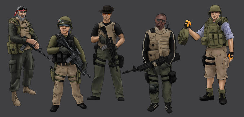 Mercenaries by the-araon on DeviantArt