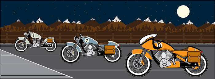 motorcycle rectangle Night 2