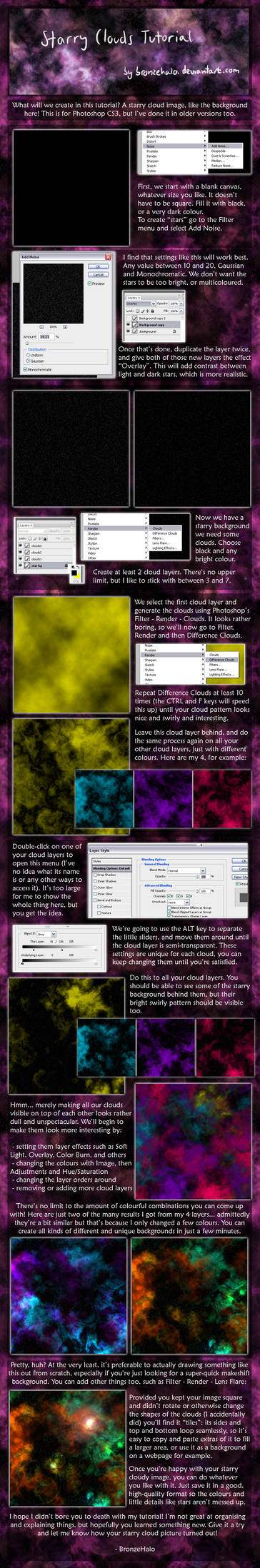 Starry Clouds tutorial