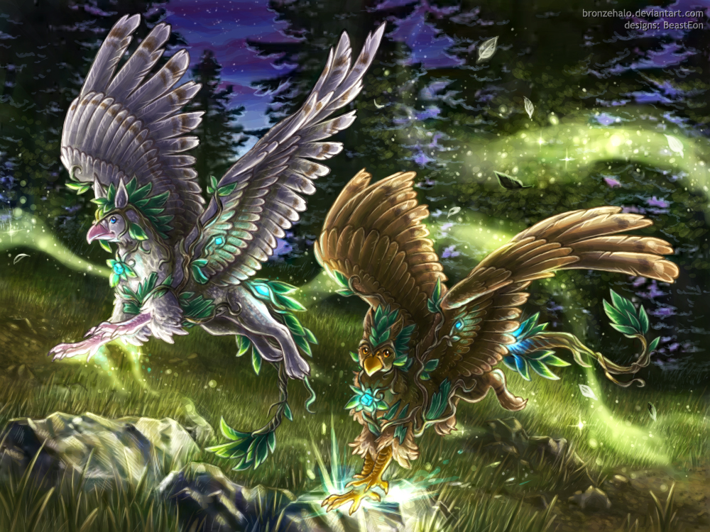 Druidic Gryphons by BronzeHalo