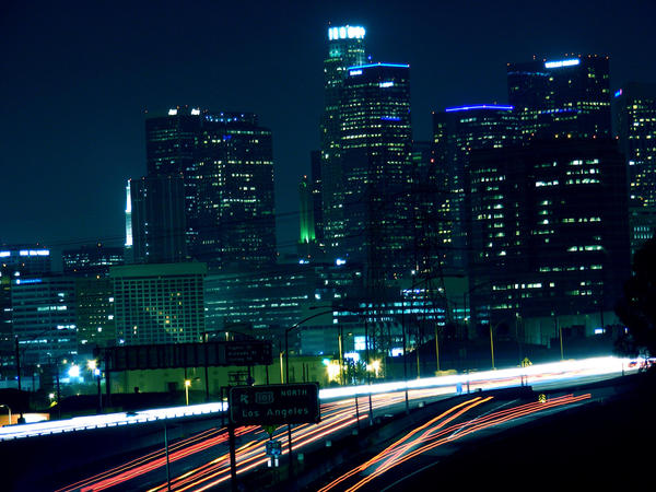 Downtown LA at night II