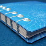 Bright Blue Notebook by mamacateyes