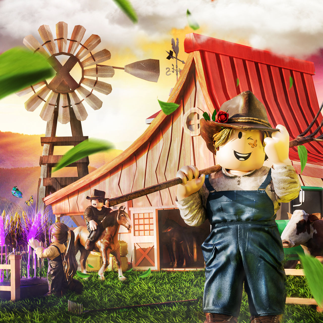 Farm Ranch Roblox Roblox Farming Game GFX by Asharab007 on DeviantArt