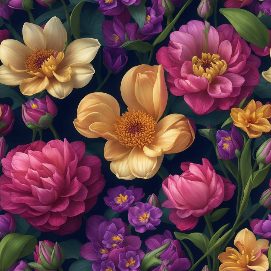 Seamless Flowers Textures (20) by Cip3000 on DeviantArt