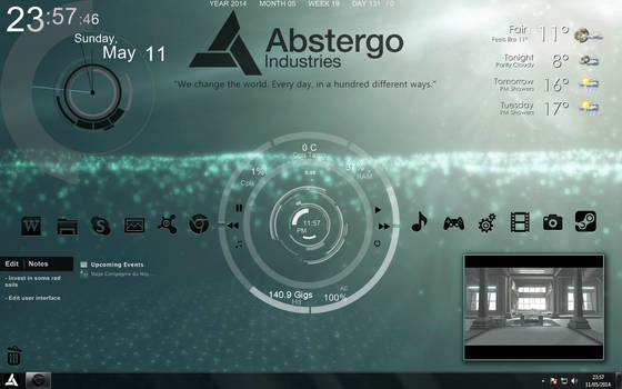 Assassin's Creed 4 - Abstergo Industries UI