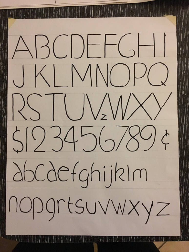 Drawing letters/numbers by sragland on DeviantArt