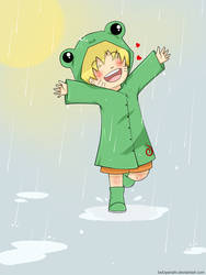 naruto in the rain