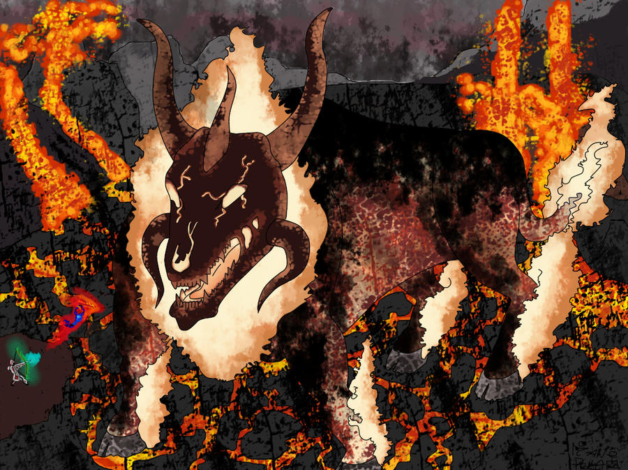 Fire Colossus By Mane by Akito-FangKing on DeviantArt