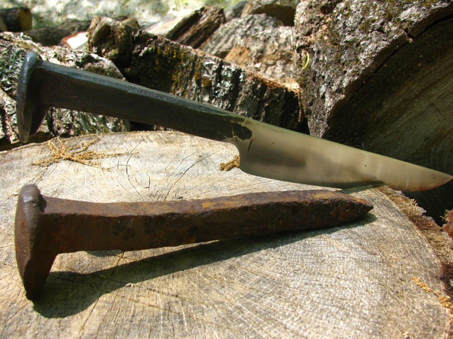 Railroad Spike Knife