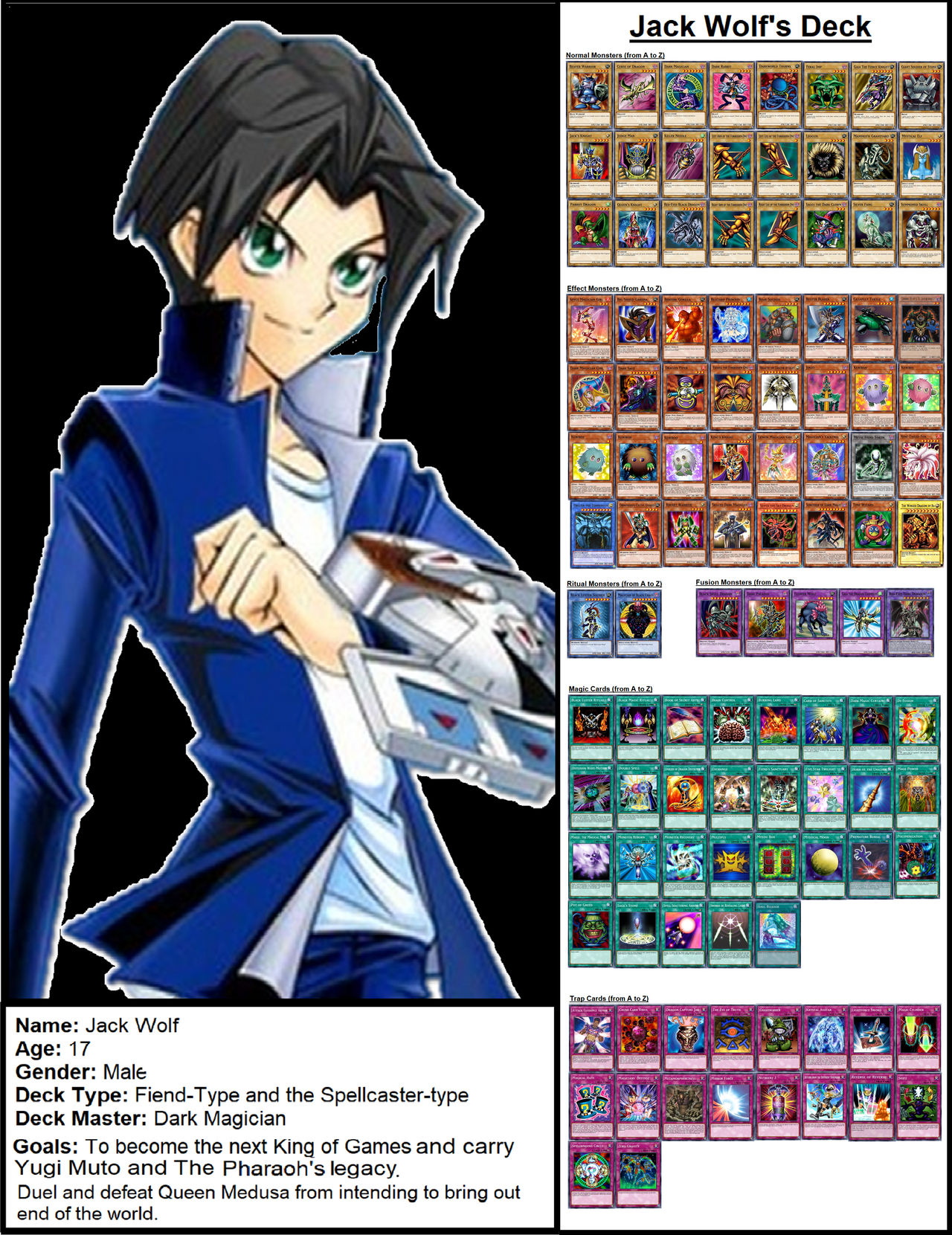 Jack Wolf (Yu-Gi-Oh! fan made character design) by StrawHatRyan on ...