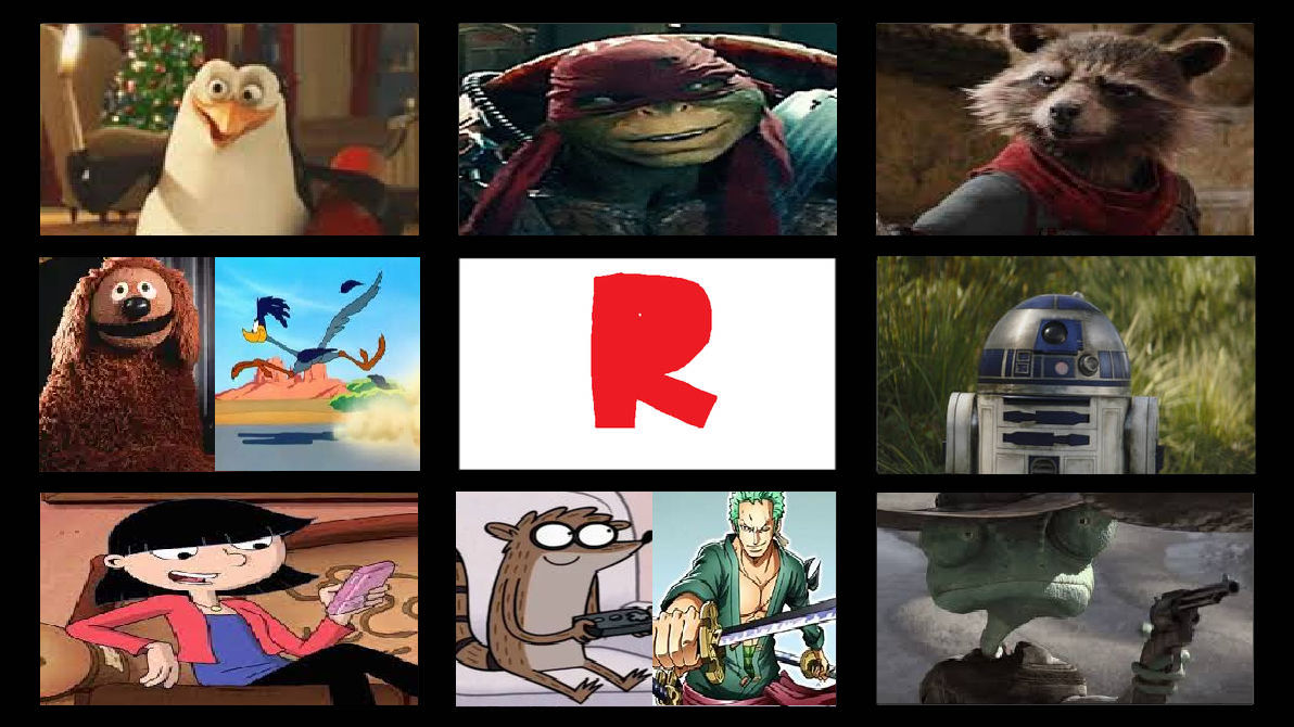 My Favorite Letter R Characters by StrawHatRyan on DeviantArt