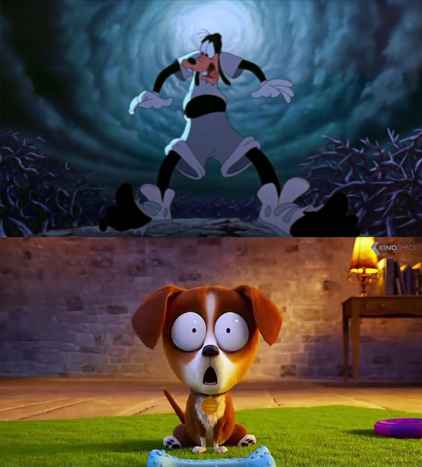 Cinnamon Scared of Max turn into Goofy by StrawHatRyan on DeviantArt