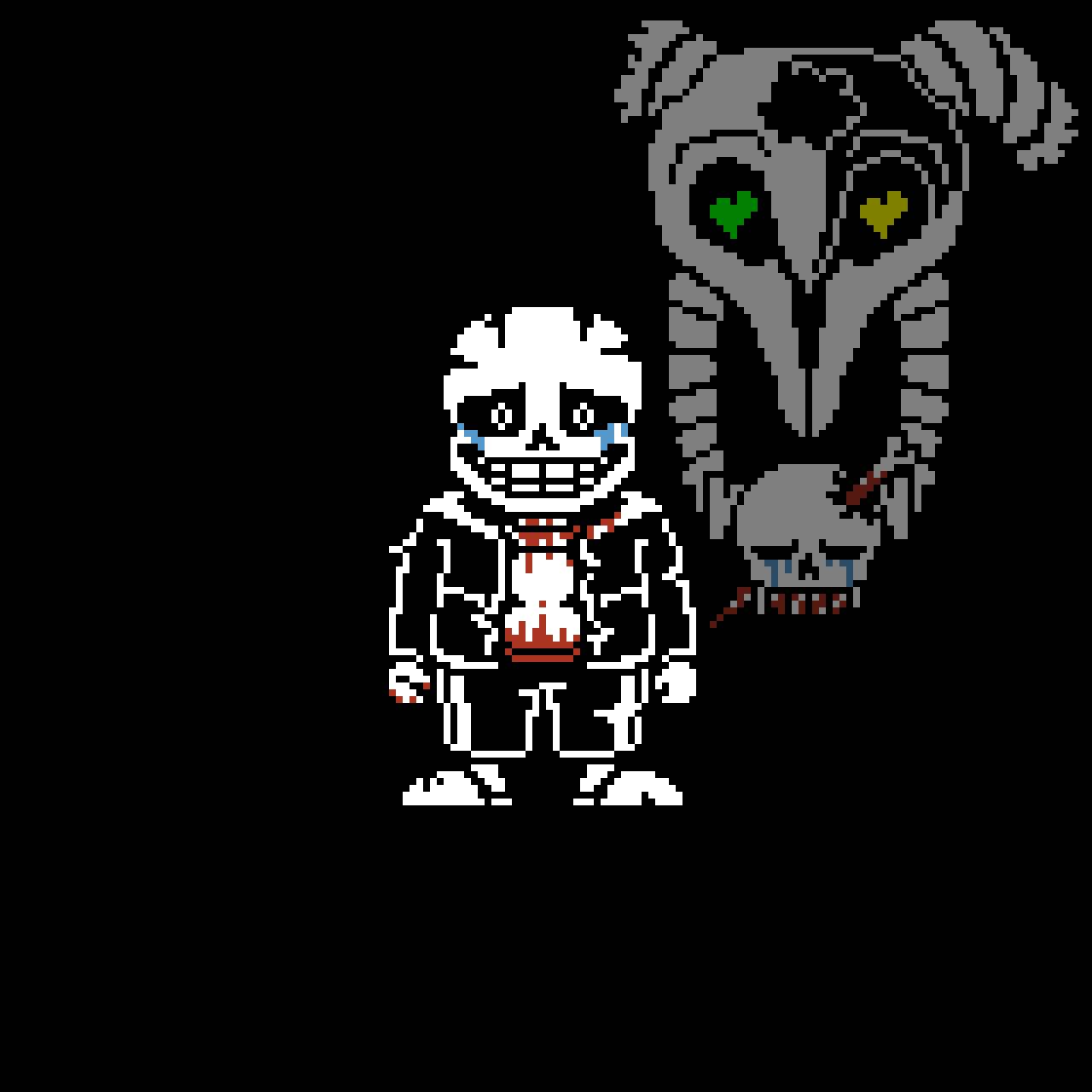 Well, This Image Was From Undertale - Insanity Sans Pixel Art, HD