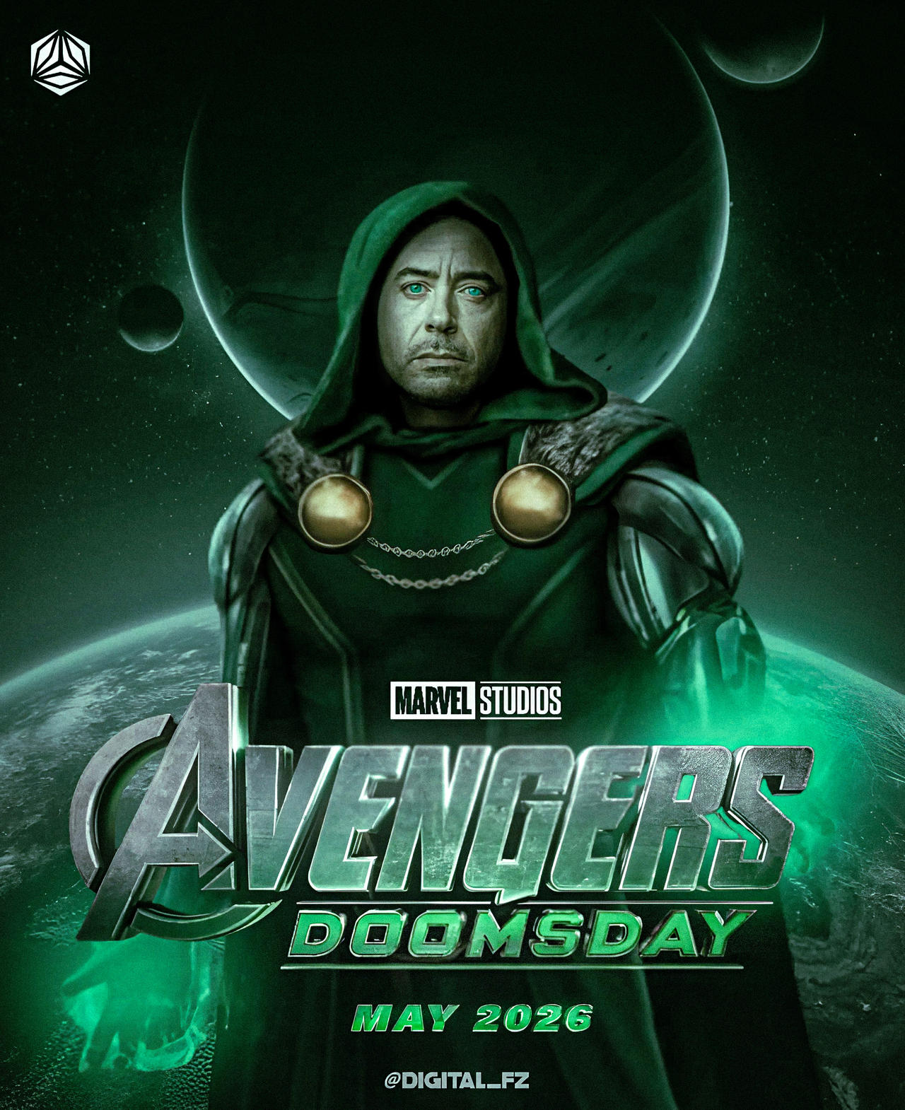 Avengers Doomsday poster 2026 RDJ as Dr Doom by Digitalfz24 on DeviantArt