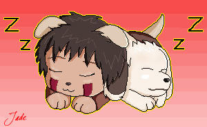 Kiba and Akamaru