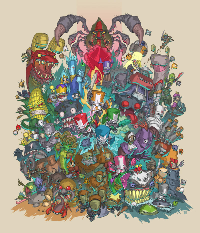Castle Crashers all Characters by peetcooper on DeviantArt