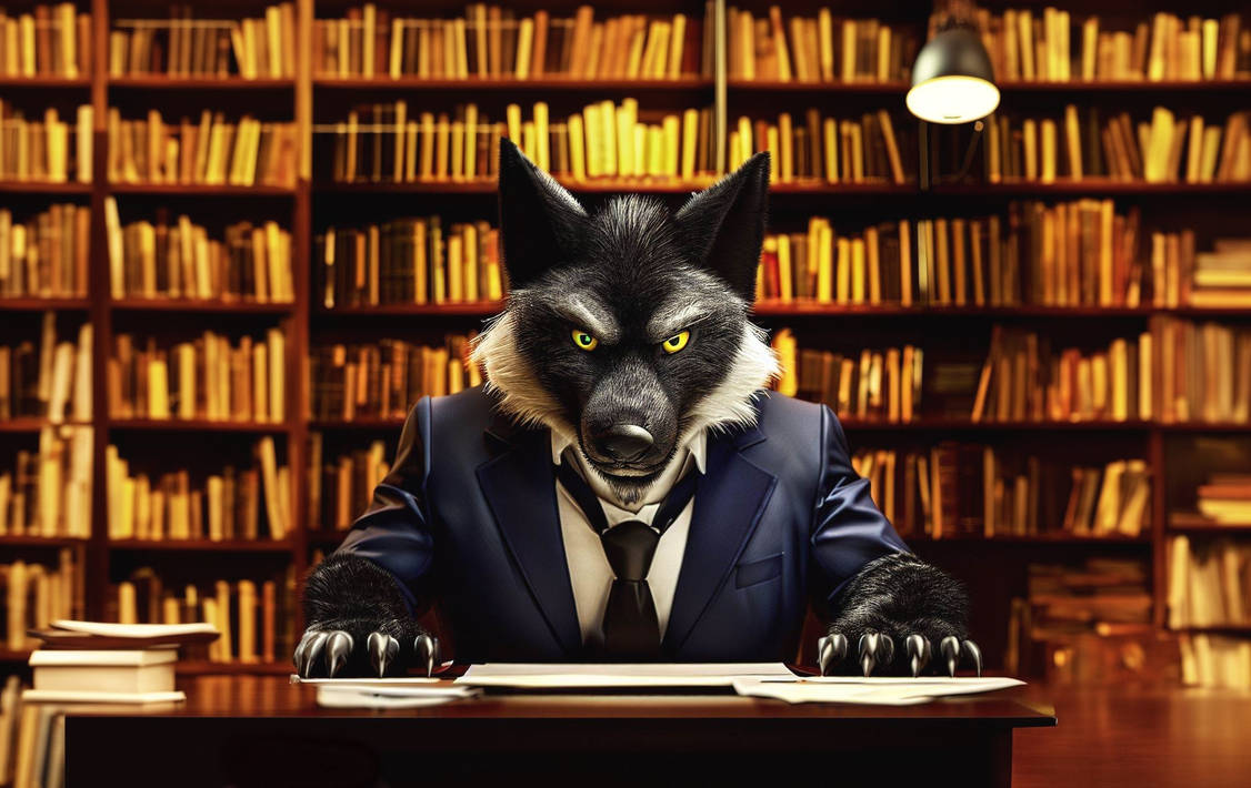 Library Display Wolves Library Wolf by Wolffurt on DeviantArt