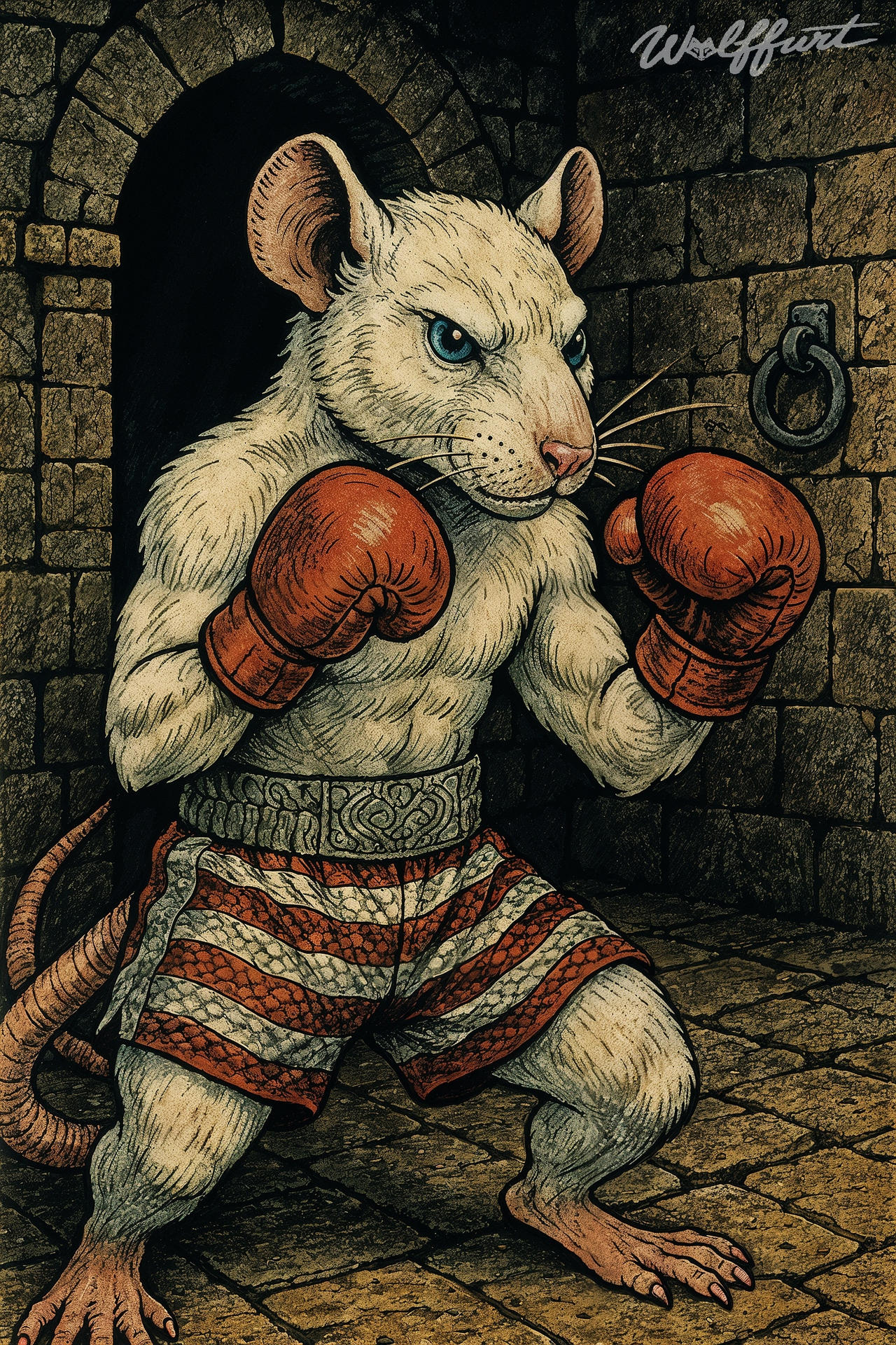 Rat Fighting Rink Boxer Rat by Wolffurt on DeviantArt
