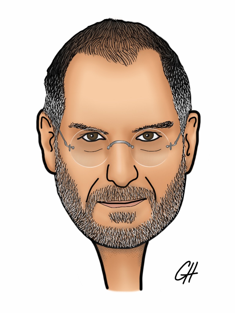 Steve Jobs Cartoon Caricature by GeeHawk on DeviantArt