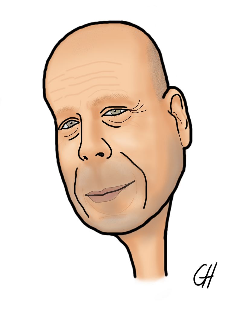 Bruce Willis Cartoon Caricature by GeeHawk on DeviantArt