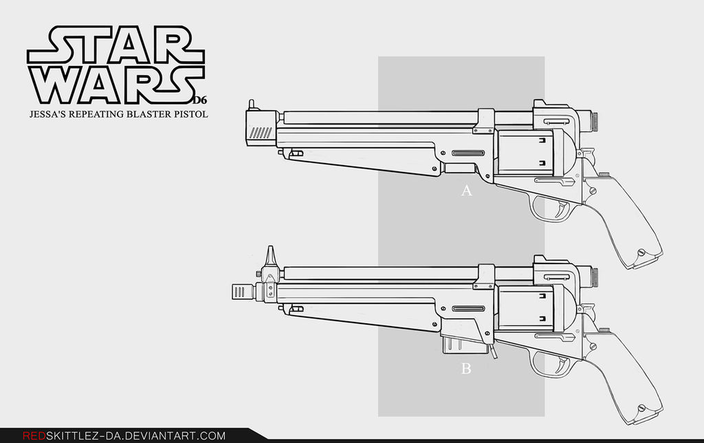 StarWars D6: Jessa's Repeating Blaster Pistol