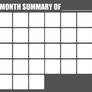 Month Summary meme blank