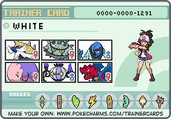 Trainer Card White (Team Black edition)