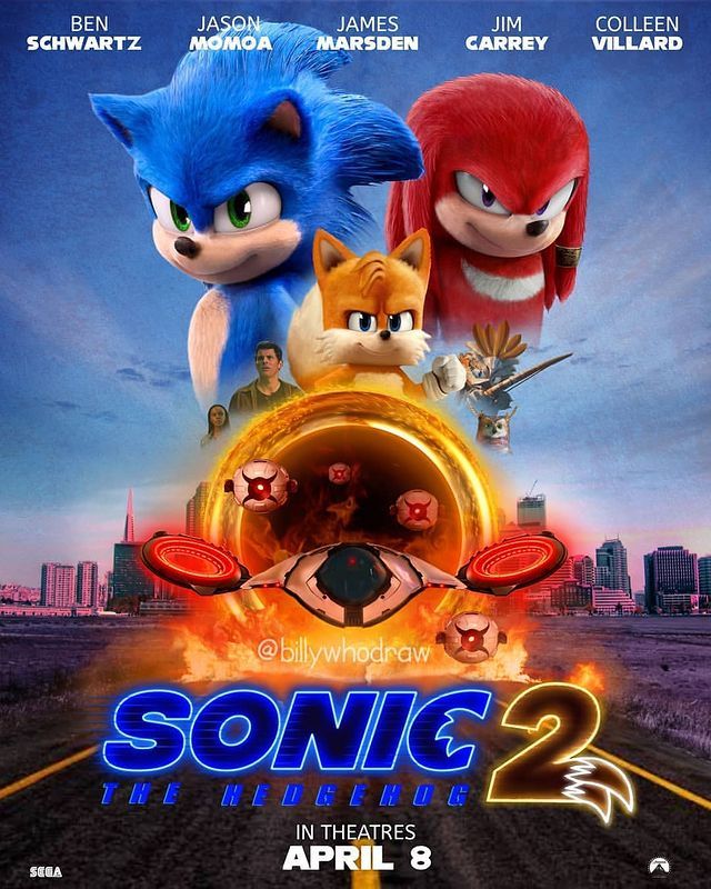 Sonic The Hedgehog 2 Movie Poster by JacobLewis1954 on DeviantArt