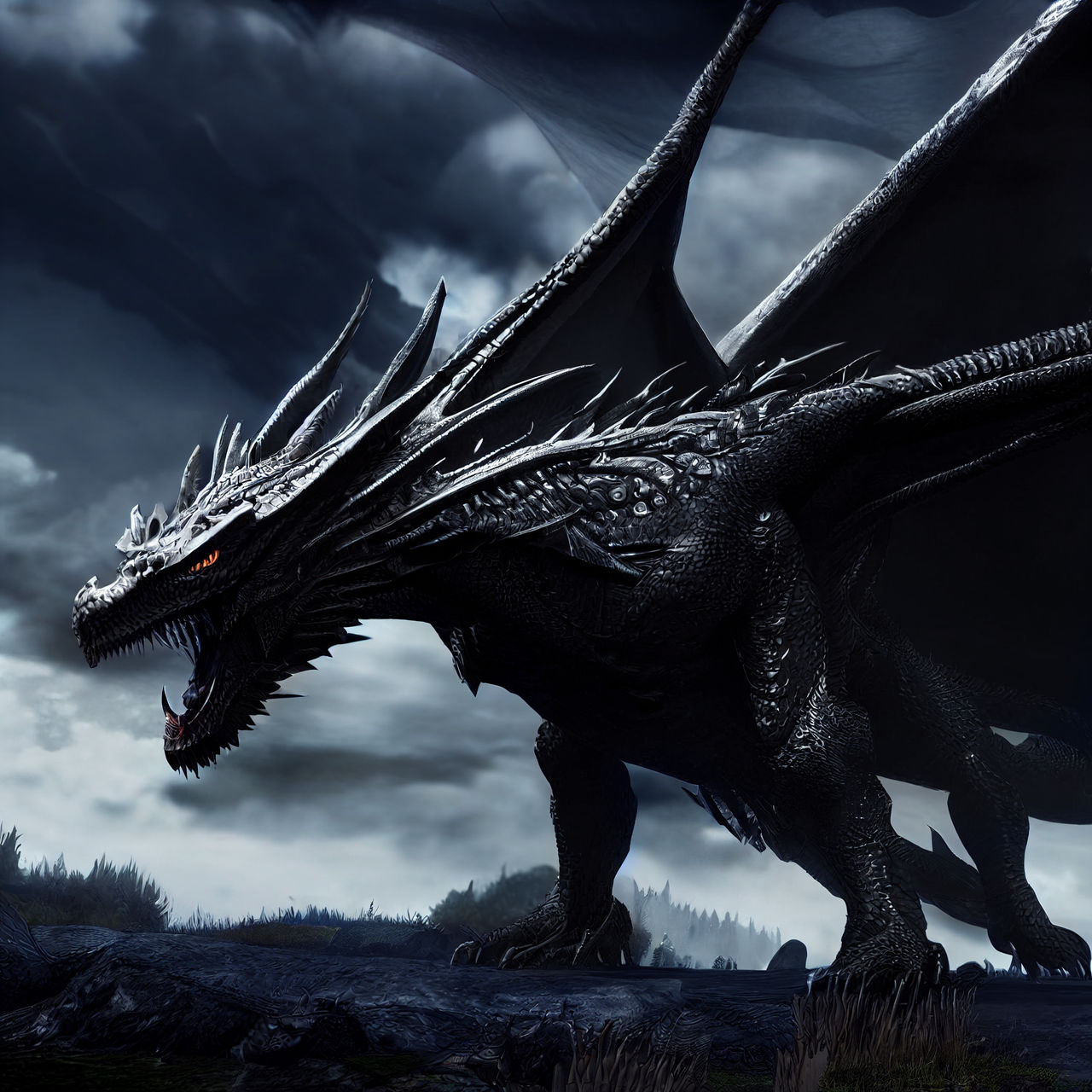 Ancalagon Ancalagon the Black by alesdivisART on DeviantArt