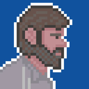 Pixel art self-portrait