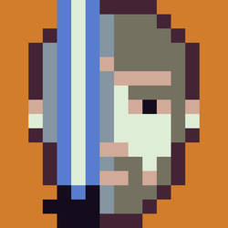 Pixel art self-portrait #5