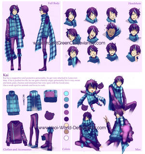 Character Sheet Commission: Kai