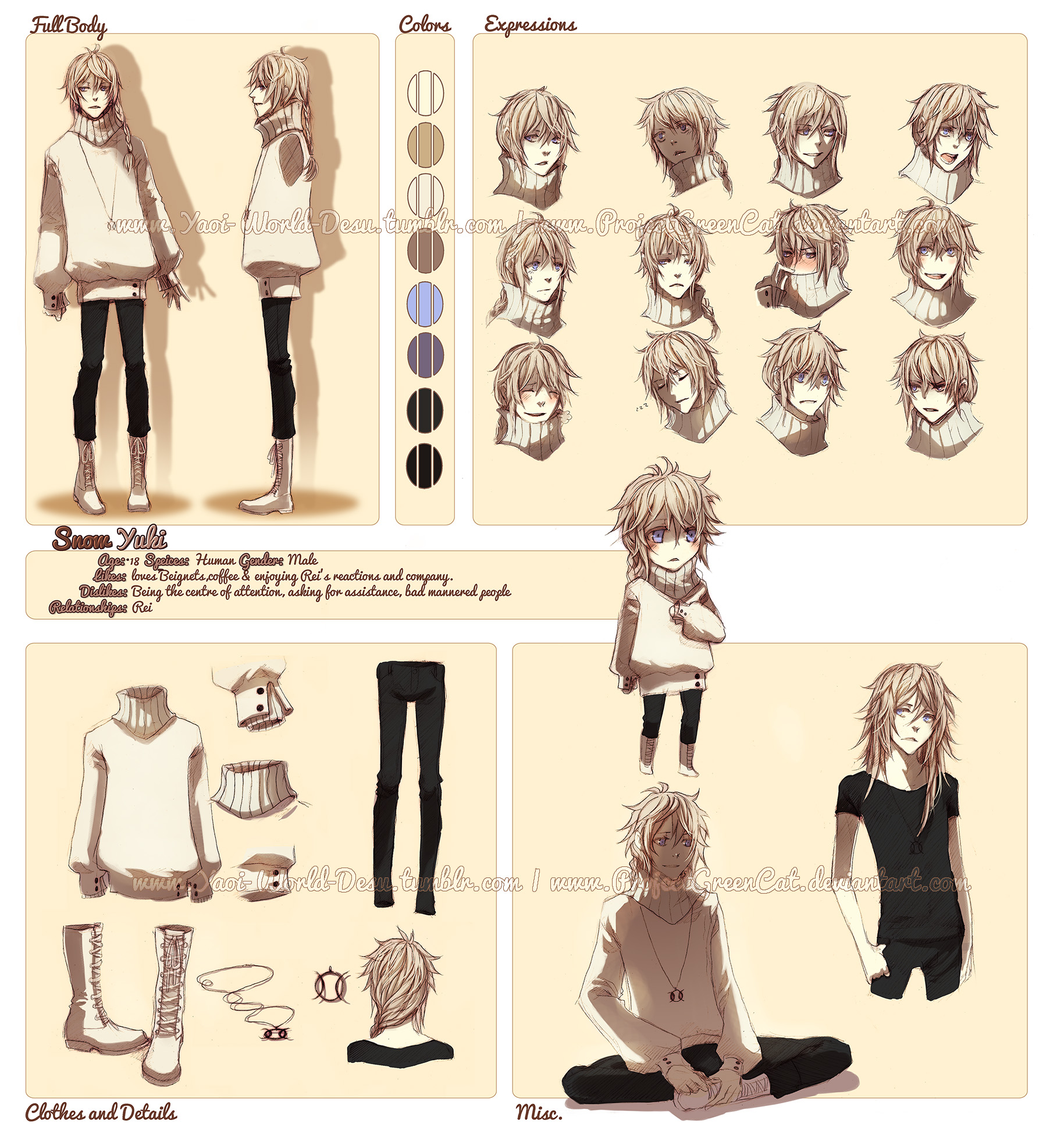 Character Profile Commission: Snow (Yuki)