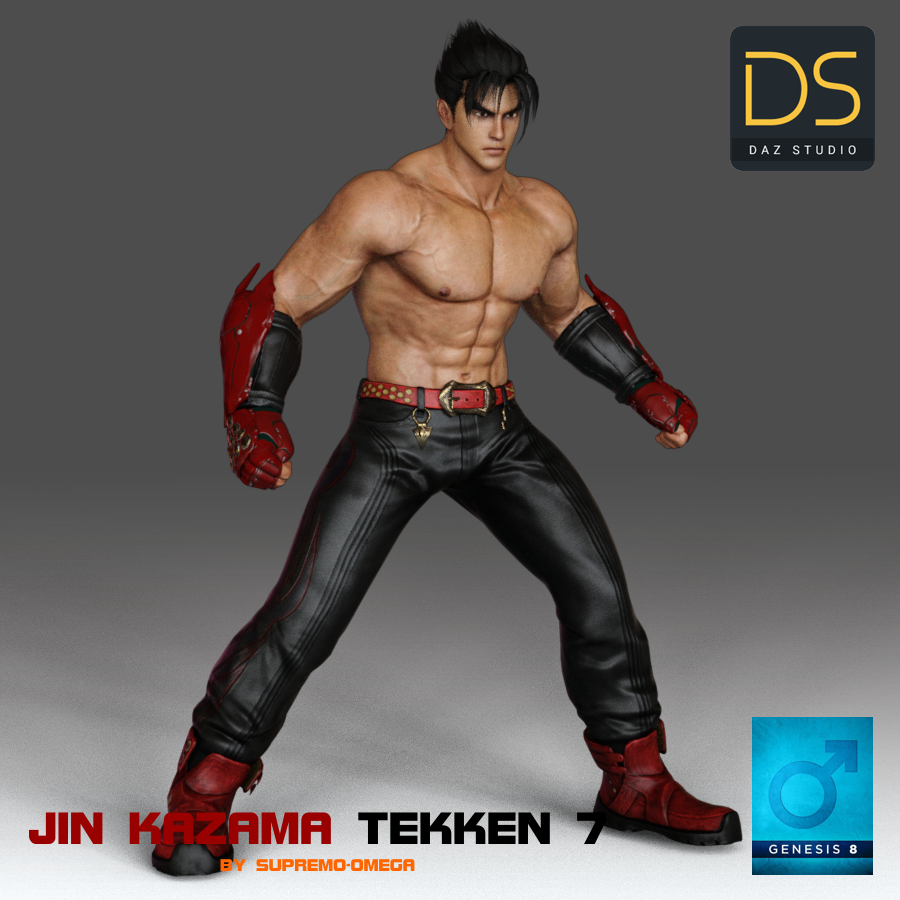 Kazuya Mishima T7 for G8 Male  3d Models for Daz Studio and Poser