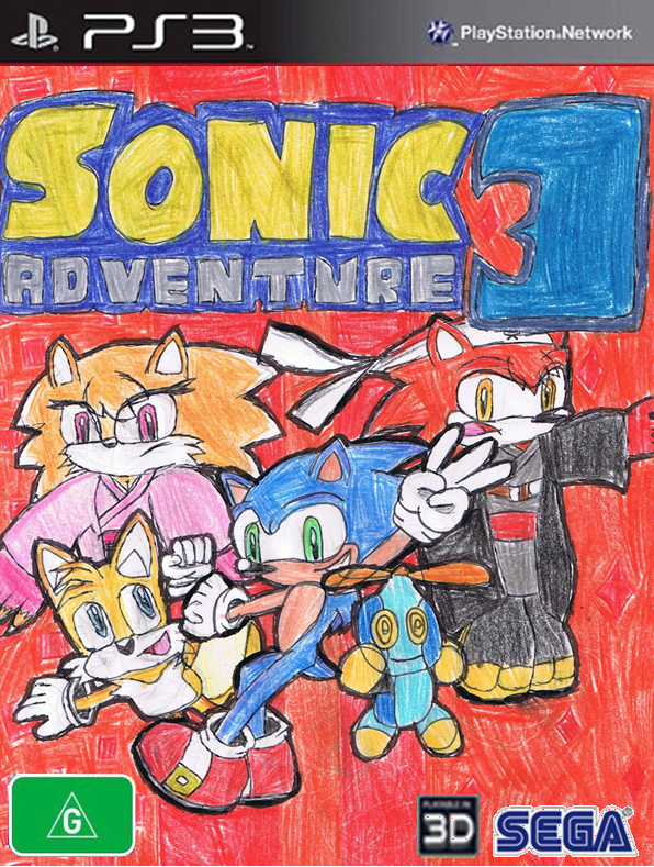 Sonic Adventure 3 english PS3 cover by Dengen Toshiko on DeviantArt