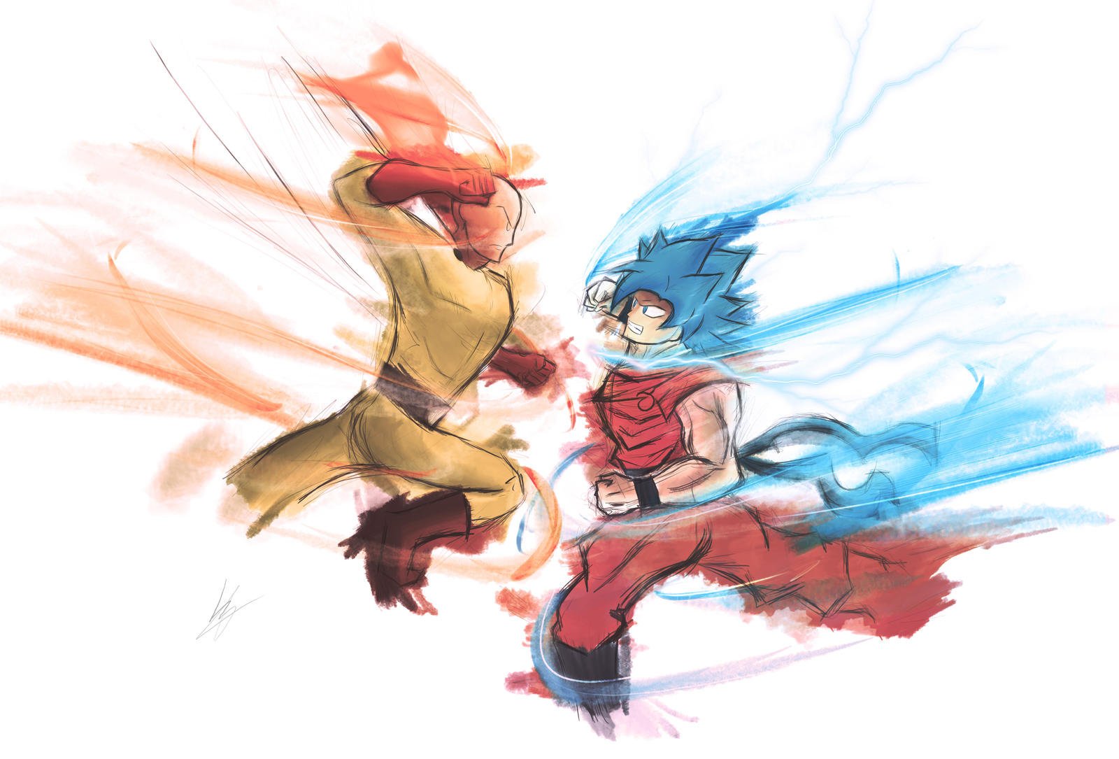Saitama vs Goku / 4k / One Punch Man / DBZ Super by izhan on DeviantArt