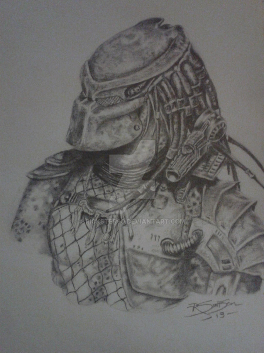 predator bust sketch