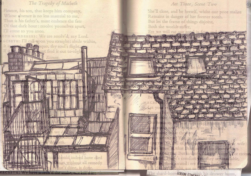 Rooftop Drawing 2 By Erin Michaelis On DeviantArt