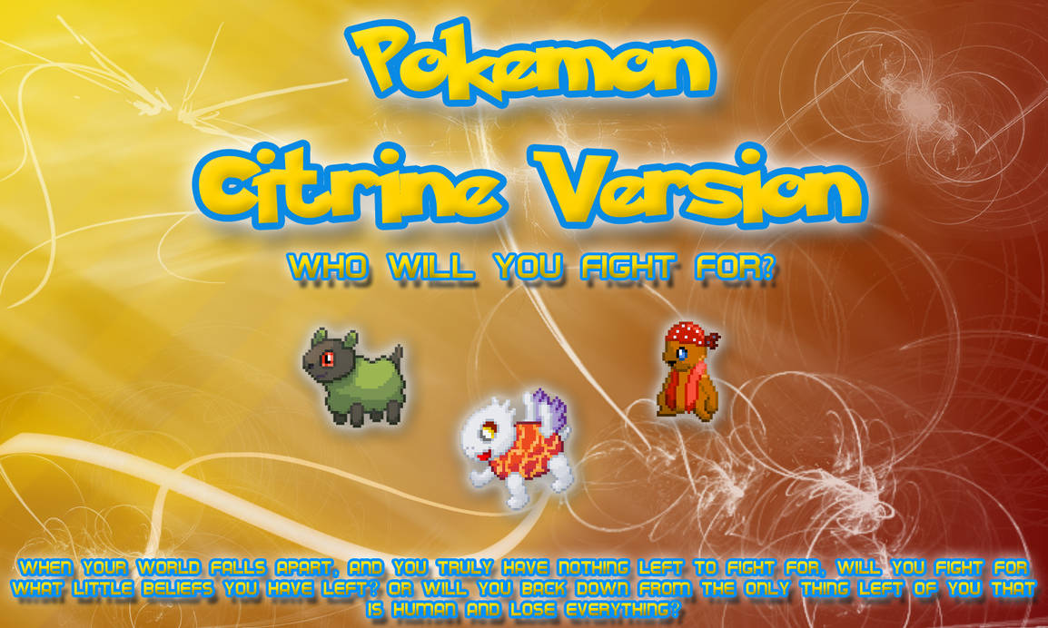 New Pokemon Citrine Logo